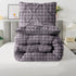 The White Moss Hannah Reversible Print Pinch Pleat AC Comforter With 2 Pillow Cover